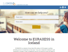 Tablet Screenshot of euraxess.is