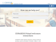 Tablet Screenshot of euraxess.pl