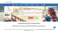Desktop Screenshot of euraxess.lu
