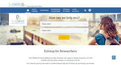 Desktop Screenshot of euraxess.ee